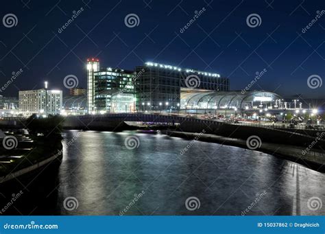 Hauptbahnhof in Berlin at Night Editorial Photography - Image of ...