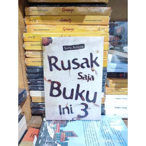 Jual Buku Rusak Saja Buku Ini Sony Adams Shopee Indonesia