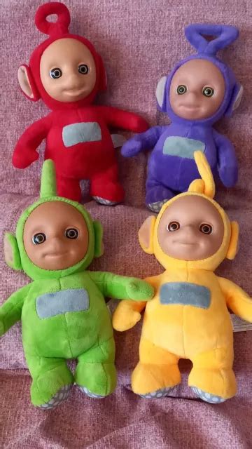 Set Of Teletubbies Talking Soft Toy Tinky Winky Dipsy Lala Po