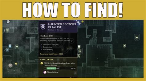 How To Find The Haunted Lost Sectors Playlist For Festival Of The Lost