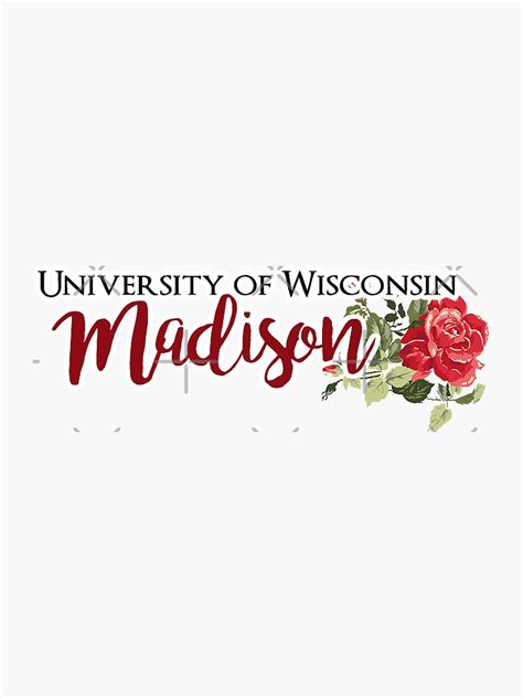 University Of Wisconsin Madison Sticker For Sale By Mynameisliana