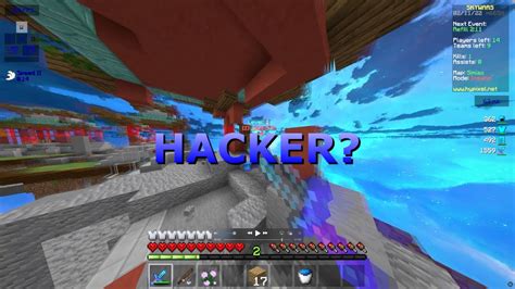 Killing A Hacker In Skywars Youtube