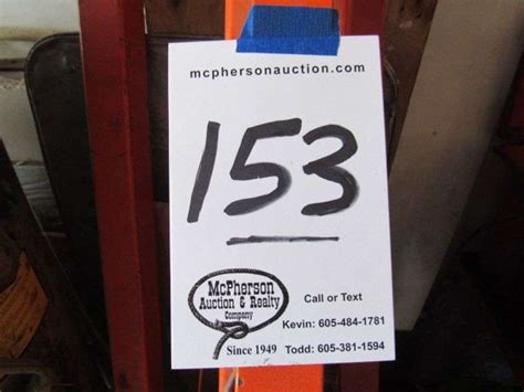 1 TON FOLDING ENGINE HOIST CHERRY PICKER McPherson Auction Realty