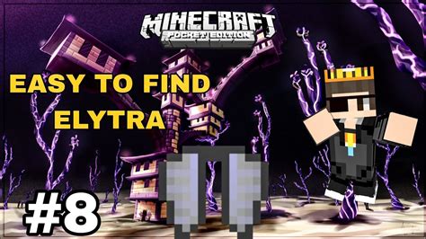 How To Find ELYTRA In Minecraft PE How To Find End City Easy Survival