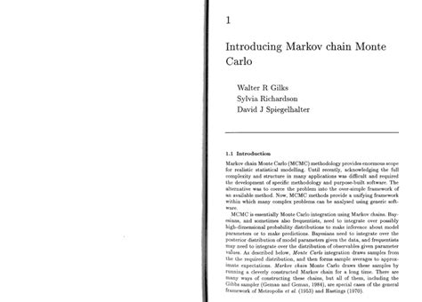 (PDF) Introducing Markov Chain Monte Carlo