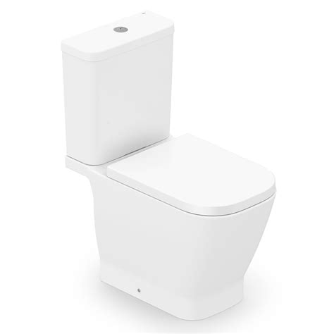 Roca Gap White Sifonic Toilet With Seat And Cover K Ban Hardware