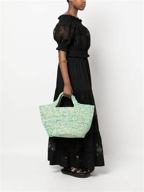 Interwoven Straw Cut Out Tote Bag Sensi Studio Eraldo Au