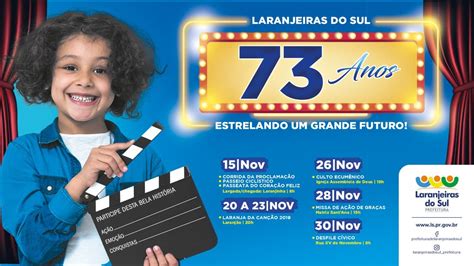 Olho Aberto Paraná Confiram a programação das festividades de 73 anos