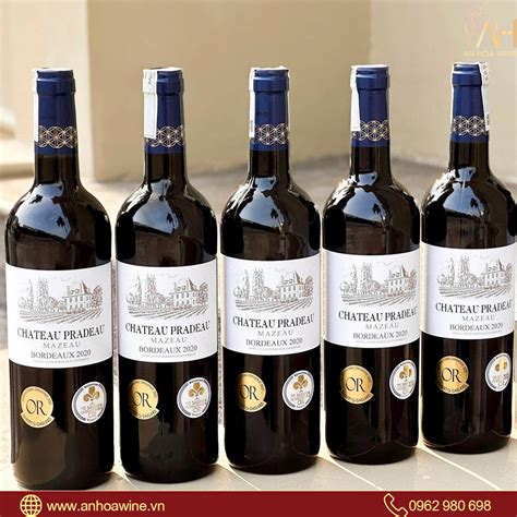 Rượu Vang Đỏ Pháp Chateau Pradeau Mazeau An Hòa Wine