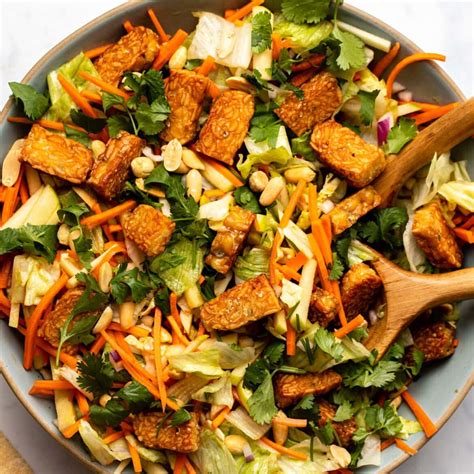 Fresh Thai Inspired Salad With Tempeh From My Bowl