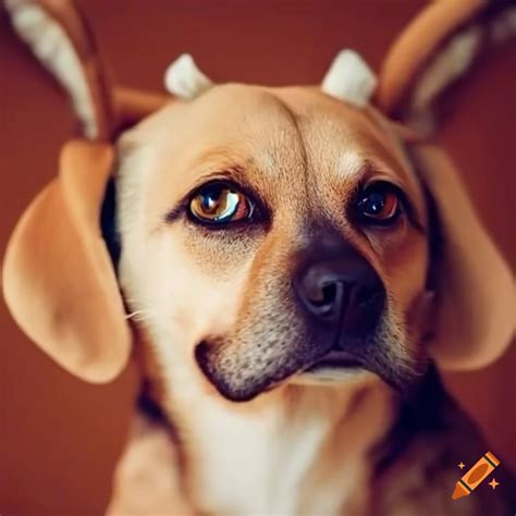 Close Up Of A Curious Dog With Floppy Ears On Craiyon