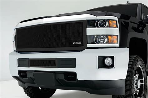 2015 2019 Silverado HD Upper Class Series Mesh Grille Black 1 Pc