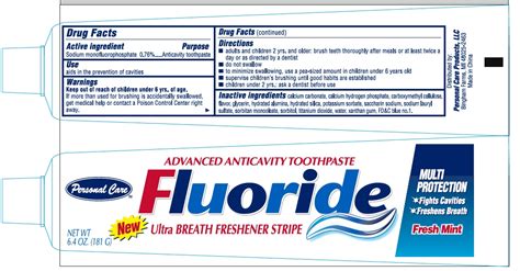 Advanced Fluoride Anticavity Toothpaste 9181