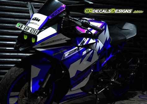 Buy Cr Decals Ktm Rc Full Body Custom Decalsstickerswrap Race Edition Kit Blue Rc 125200