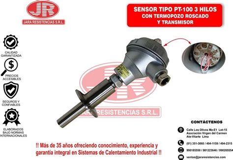 Sensores De Temperatura Pt Termorresistencias Jara Resitencias