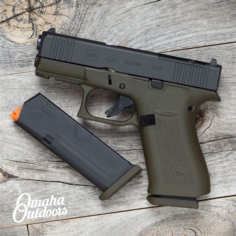 Glock 43x Mos Od Green Omaha Outdoors