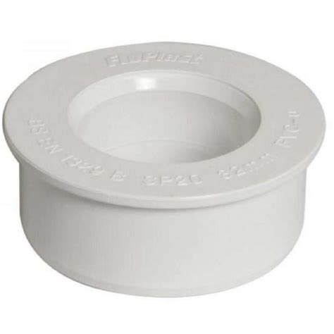 Floplast Solvent Weld Soil Boss Adaptor Mm White