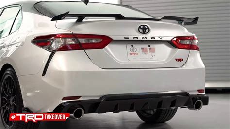 Toyota Unveils Trd Camry With Optional Rear Spoiler Can You Not Alt