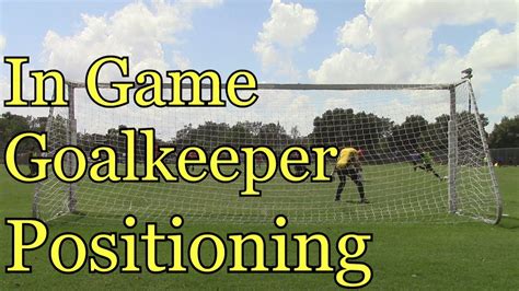 In Game Goalkeeper Positioning Goalkeeper Training Youtube