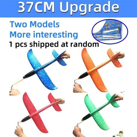 Mousse Avion 37cm 1random Upgrade Grand Planeur En Mousse De 50 Cm