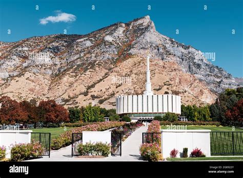 Provo, Utah, USA at The Provo Utah Temple Stock Photo - Alamy