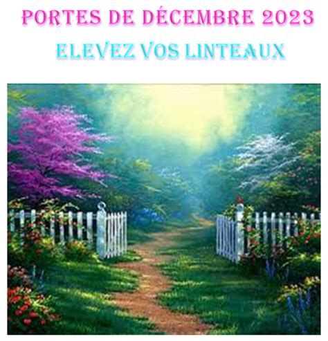 Portes De Decembre Elevez Vos Linteaux