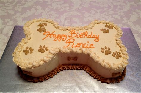 Happy Birthday Dog Bone Cake