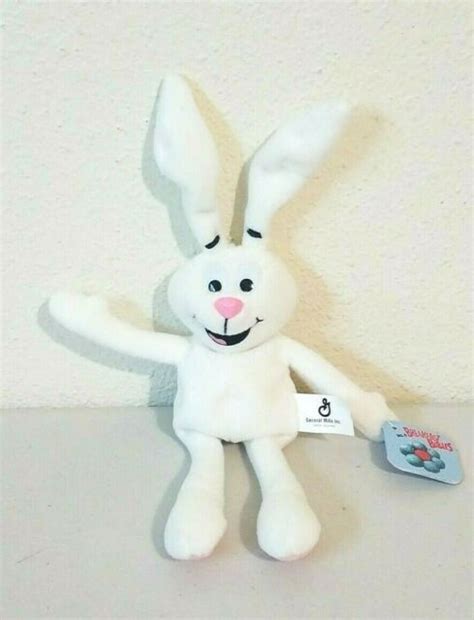 1997 General Mills Big Breakfast Babies Trix Rabbit Bean Bag Plush W