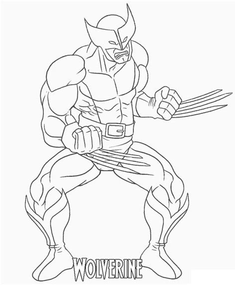 Dibujos De Lobezno Wolverine Para Colorear Dibujos Online