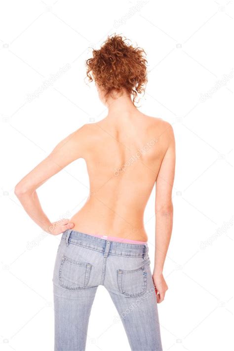 Sexy Brunette In Jeans Stock Photo Netfalls