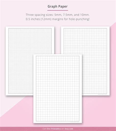 Dotted Grid Paper Template Lined Paper Graph Paper Dot Paper Note Paper Notetaking Wide