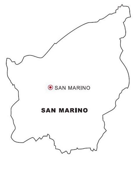 Laminas Para Colorear Coloring Pages Mapa Y Bandera De San Marino Para Dibujar Pintar