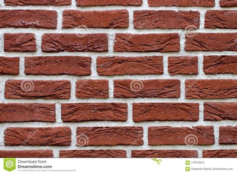 Grunge Red Brick Wall Background With Copy Space Stock Image Image Of