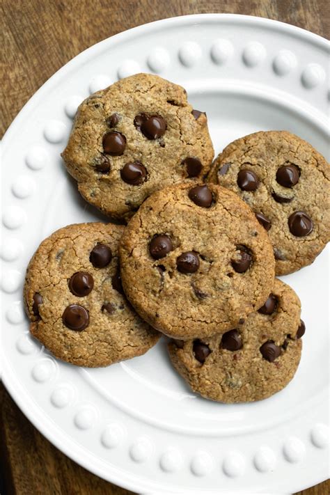 Almond Butter Chocolate Chip Cookies Vegan Gluten Free