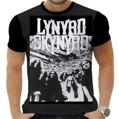 Camiseta Camisa Personalizada Rock Lynyrd Skynyrd Cl Ssico