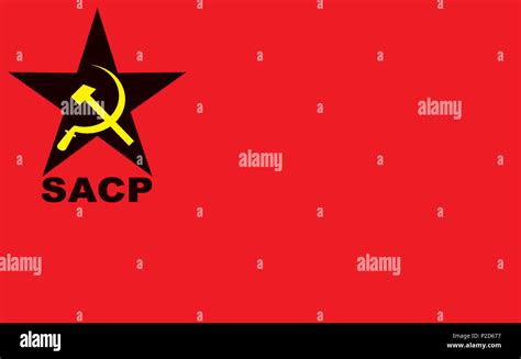 . SACP 20 Flag of South African Communist Party Stock Photo - Alamy