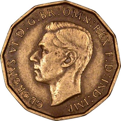 George Vi Brass Threepence