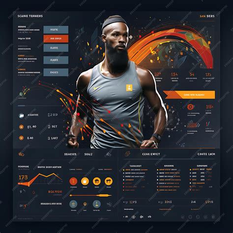 Premium Photo | Web Dashboard Sports Team Performance Player Statistics