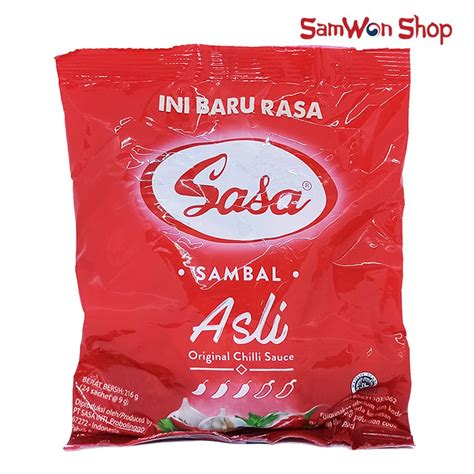 Jual Sasa Saus Sambal Asli Sachet Gram Pack Isi Pcs Saos