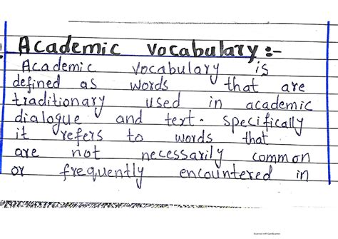 defination  academic vocabulary cheat sheet english literature docsity
