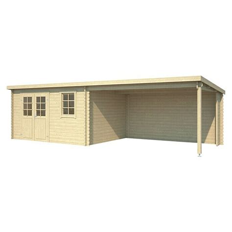 Outdoor Life Products Blokhut Aida 800 Met Overkapping 315 X 780 X 217