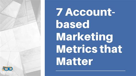 7 Account Based Marketing Metrics That Matter Abm Hero