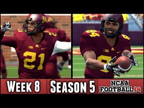 Ncaa Football Dynasty Week Vs Northwestern Season Youtube