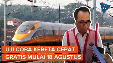 Menhub Jelaskan Mekanisme Gratis Untuk Coba Kereta Cepat Jakarta