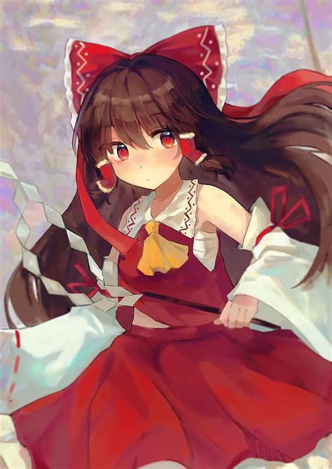 Hd Wallpaper Anime Anime Girls Touhou Hakurei Reimu Long Hair