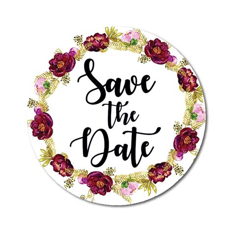 Save The Date Stickers Envelope Stickers Envelope Seals Etsy