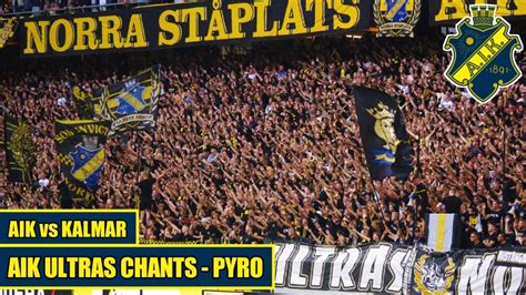 Aik Ultras Chants And Pyro Aik Vs Kalmar Youtube