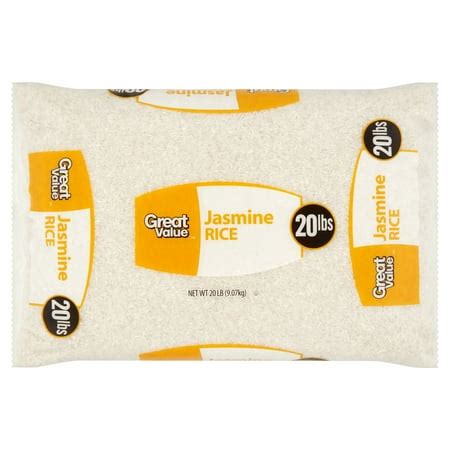 Great Value Jasmine Rice, 20 lb - Walmart.com