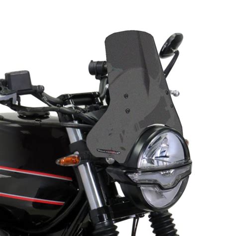 Powerbronze Naked Frosted Stealth Grey Screen Moto Guzzi V Special