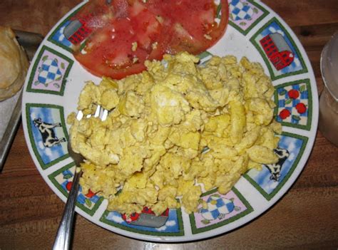 Fluffy Soft Scrambled Eggs With Cheese Just A Pinch Recipes